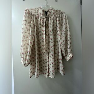 Bellatrix sheer flower blouse